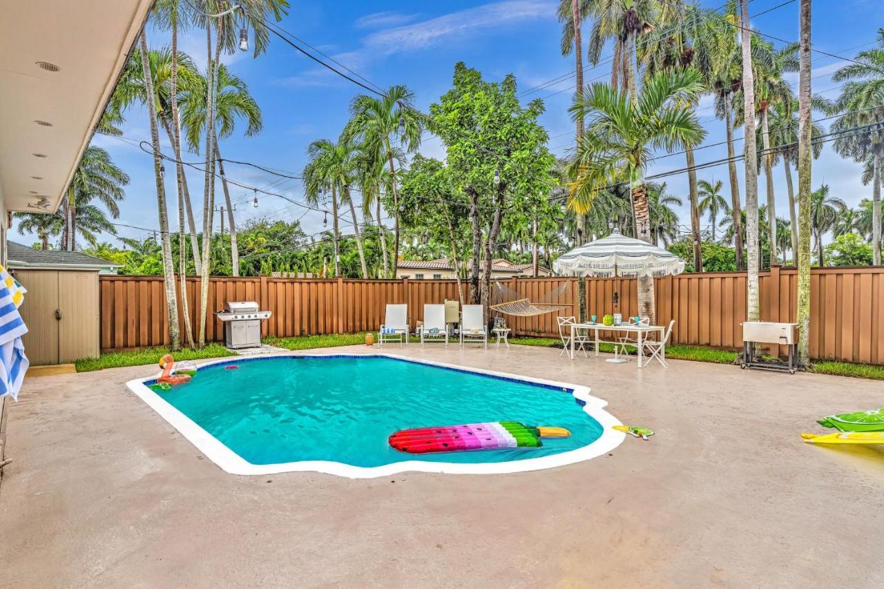 Tropical Oasis With Pool 10 Mins Airport & 5 Mins Beach Hollywood Bagian luar foto