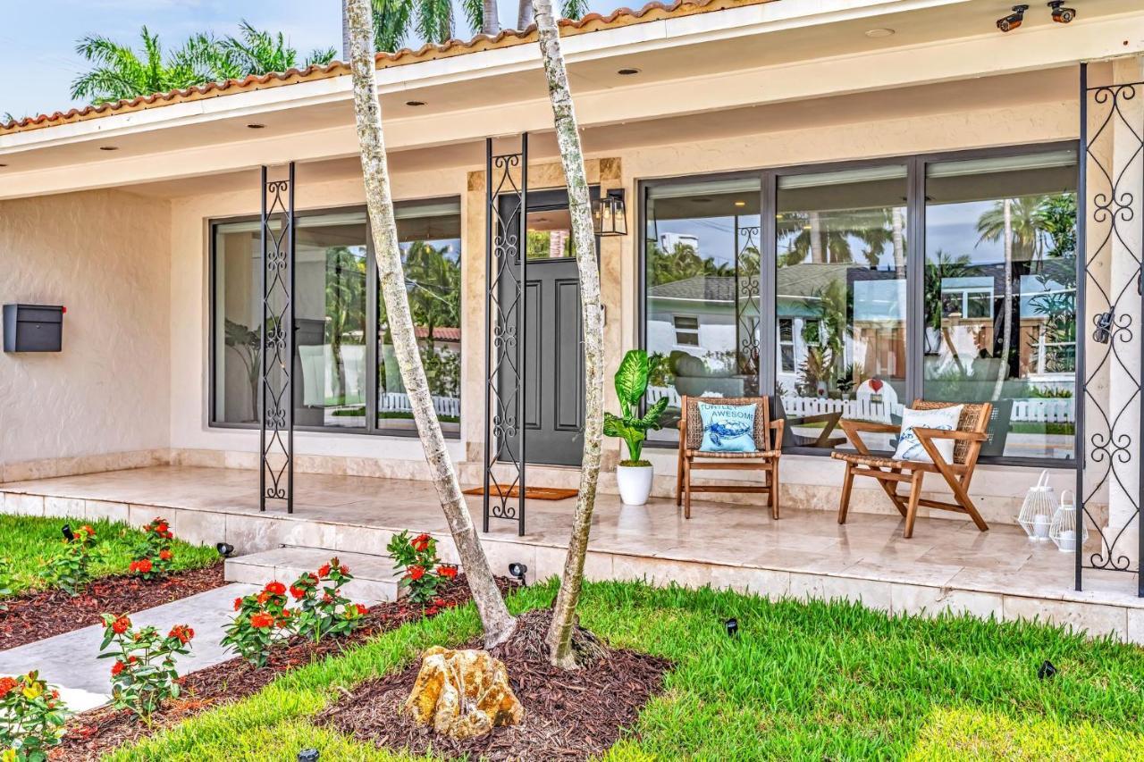 Tropical Oasis With Pool 10 Mins Airport & 5 Mins Beach Hollywood Bagian luar foto